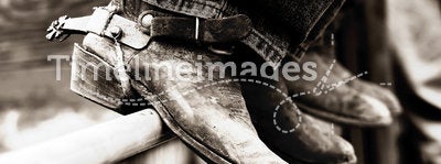 Rodeo Boots & Spurs (BW)