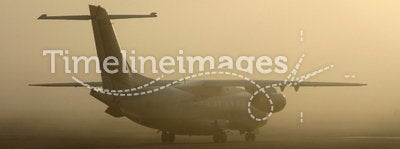 Airplane in Fog