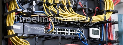 Network hub and patch cables