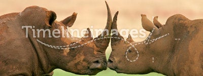 White rhinoceros, South Africa