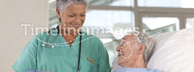 Female nurse and patient