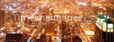 Chicago city at night