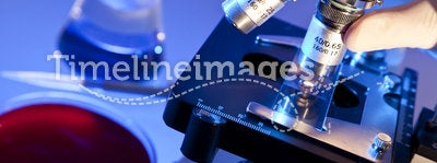 Microscope in a Scientific Research Laboratory