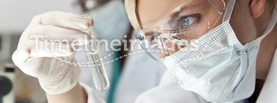 Female Scientist In Laboratory