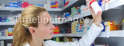 Pharmacist searching