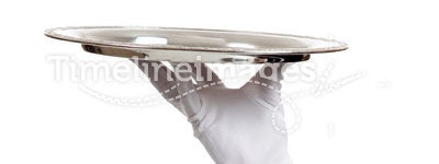 Waiters Arm holding a serving tray