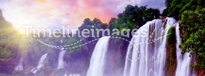 Banyue waterfall