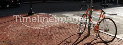 Bike in a square