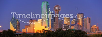 Dallas, TX Skyline at Dusk