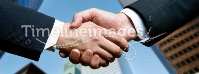 Business hand shake