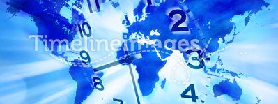 World Time Clock Earth