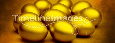 Gold Nest Eggs Savings Wealth