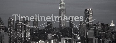 NYC Skyline BW