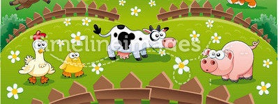 Farm illustration.