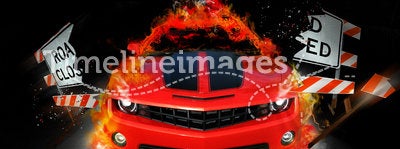 Fire car