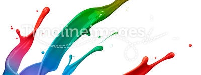 Colorful paint splash