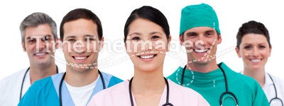Multi-etnic medical team