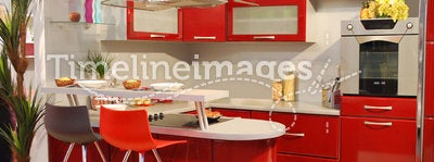Red kitchen