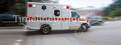 Ambulance on the move