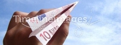 Ten Euro airplane