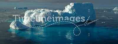 Antarctic iceberg with underwater ice