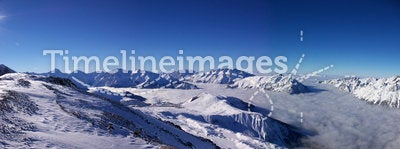 Panoramic Alps view