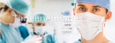 Male surgeon in operation room