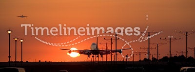 Sunset Jet Landing 4