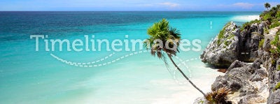 Tulum beach near Cancun, Mayan Riviera, Mexico