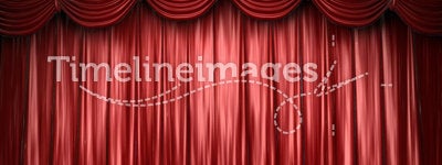 Red theater curtain