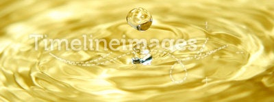 Liquid gold and a drop