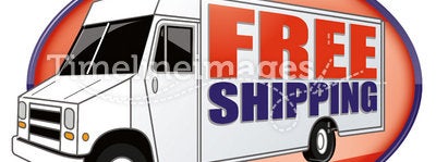 Free Shipping Delivery Truck White