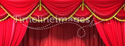 Theater Curtains with backdrop