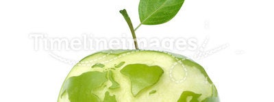 Green apple earth
