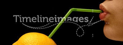 Sucking a lemon