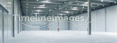 Inside empy warehouse
