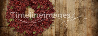 Country Christmas wreath