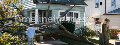Damaged House from Tree