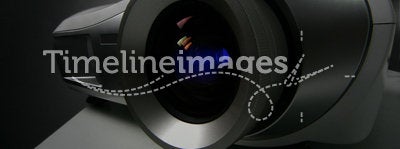 Projector lens close-up