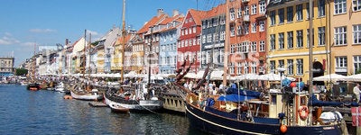 Copenhagen canal, boats.