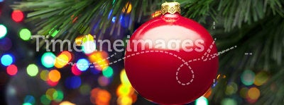 Christmas Tree Lights And Ornament
