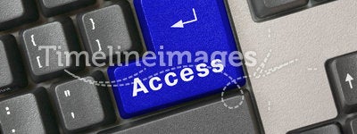 Keyboard - blue key Access