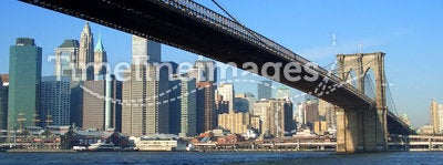 Brooklyn bridge and lower Manhattan, New York