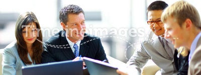 Business meeting - manager discussing work