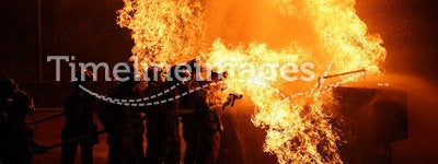 Firefighter Battle Heat Flame