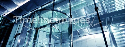 Glass Entrance to Modern Building