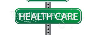 Health care green illustration sign