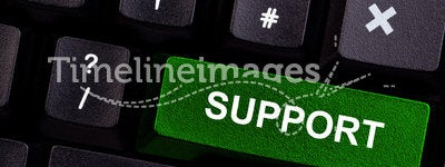 Support on keyboard
