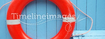 Red life buoy