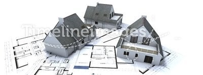 Houses on architect plan 2